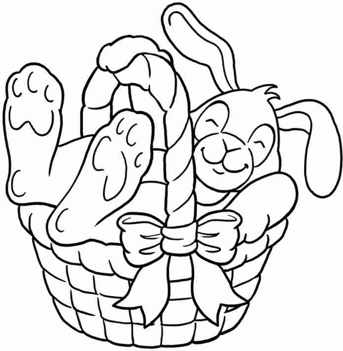 Easter Bunny Coloring Sheets Printable For Girls & Boys #