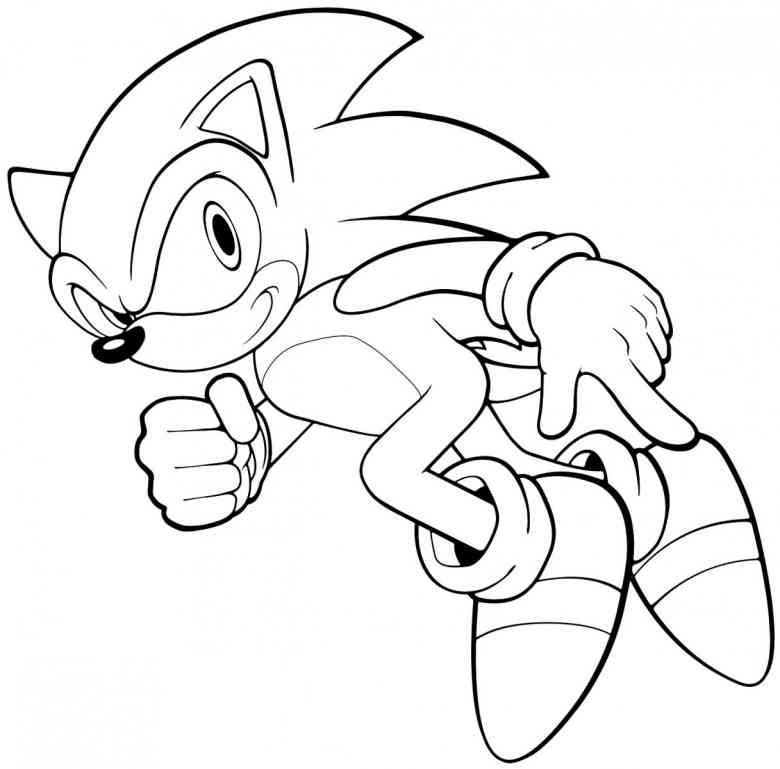 Sonic The Hedgehog Coloring Page Printable Coloring Page Coloring Home