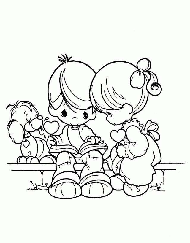 Printable Coloring Pages Of Precious Moments Drawing And 245281 