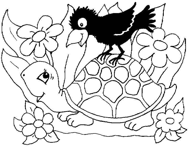 cute turtles coloring pages : Printable Coloring Sheet ~ Anbu 