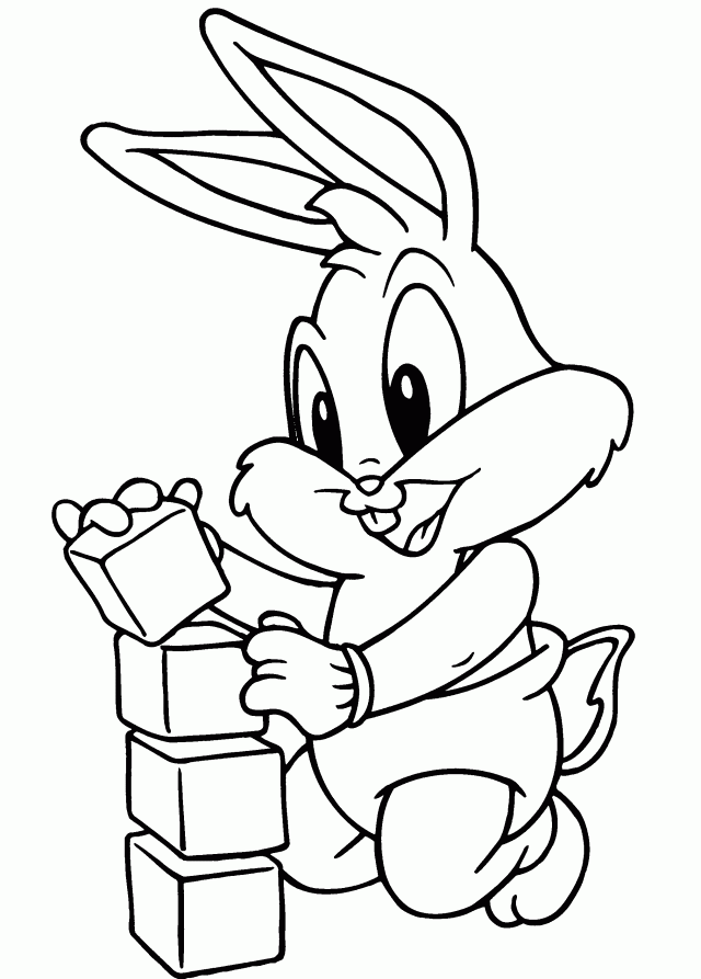 Download Bunny Baby Looney Tunes Coloring Pages For Kids Or Print 