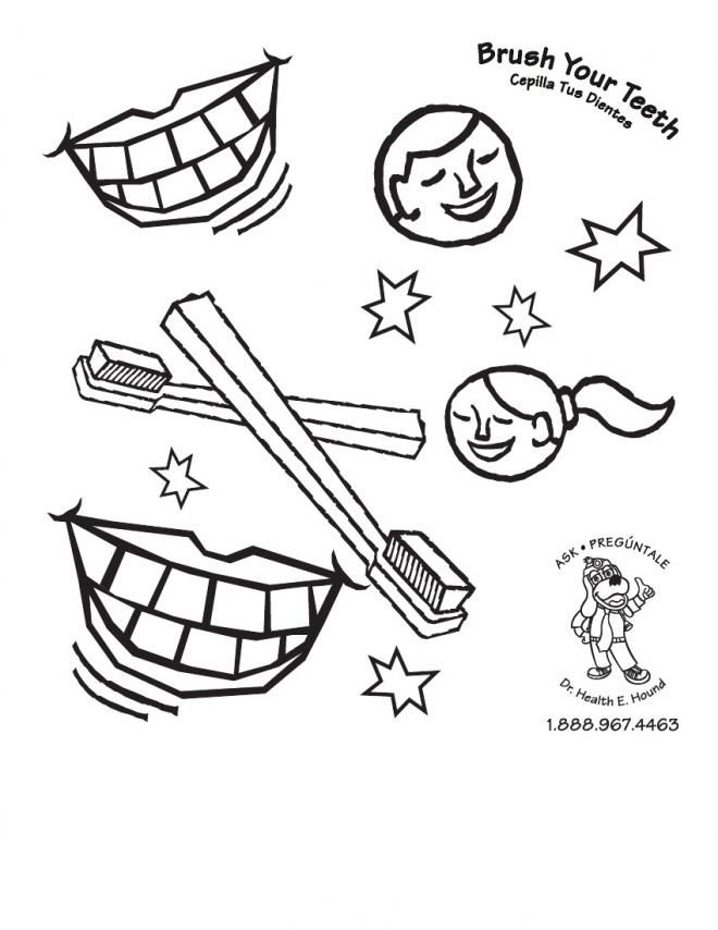 smile with healthy teeth Colouring Pages (page 3)