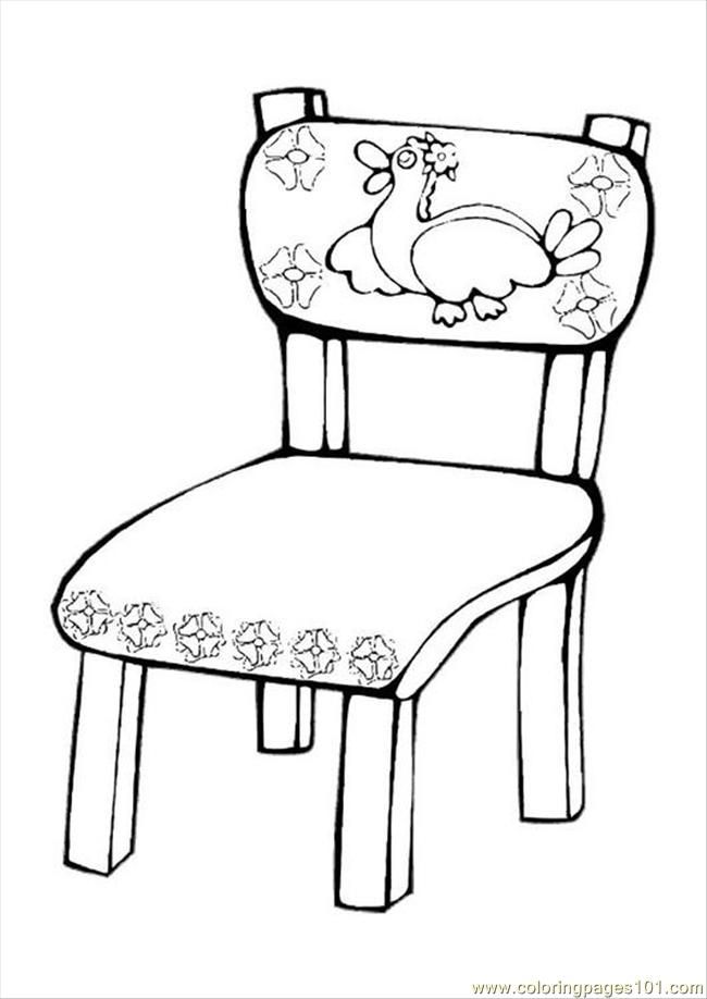 Coloring Pages Ures Pages Photo Chair P (Other > Furnitures 