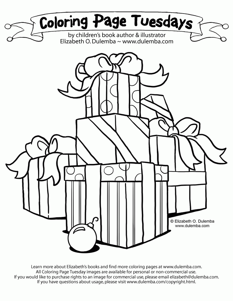 dulemba: Coloring Page Tuesday! - Gifties!