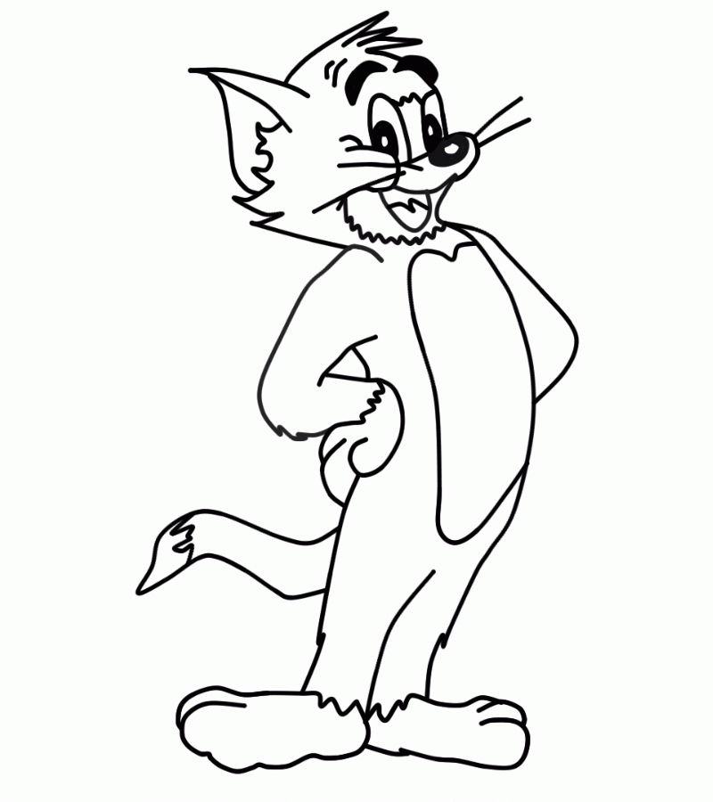 How to draw Tom from Tom and Jerry | Videos.mn