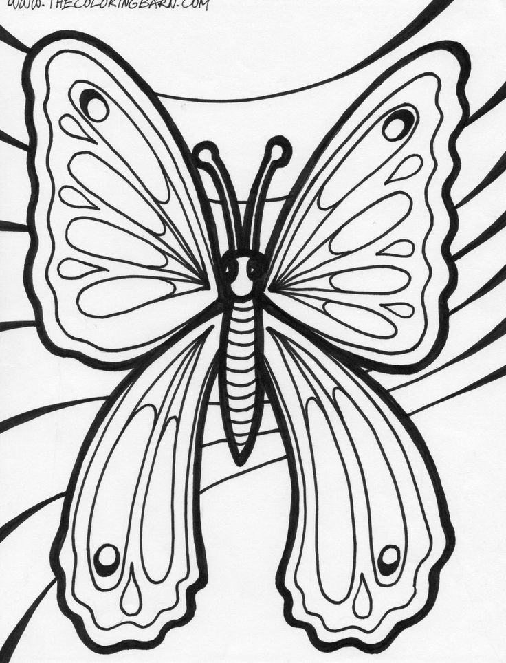 Butterfly Coloring Page | Fairies