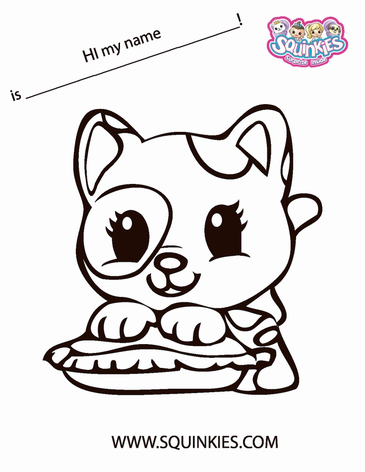 Squinkies Coloring Page! | Happy Birthday