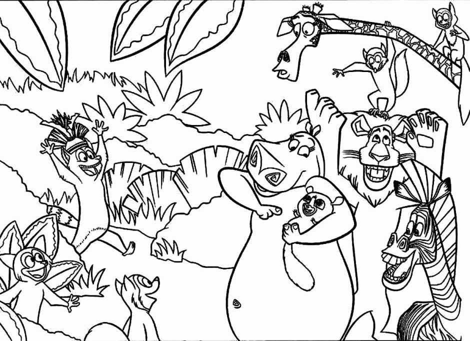 Penguins Of Madagascar Colouring Pages Page 3 187829 Madagascar 