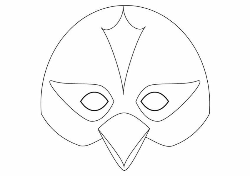 Animal masks bird Colouring Pages (page 2)