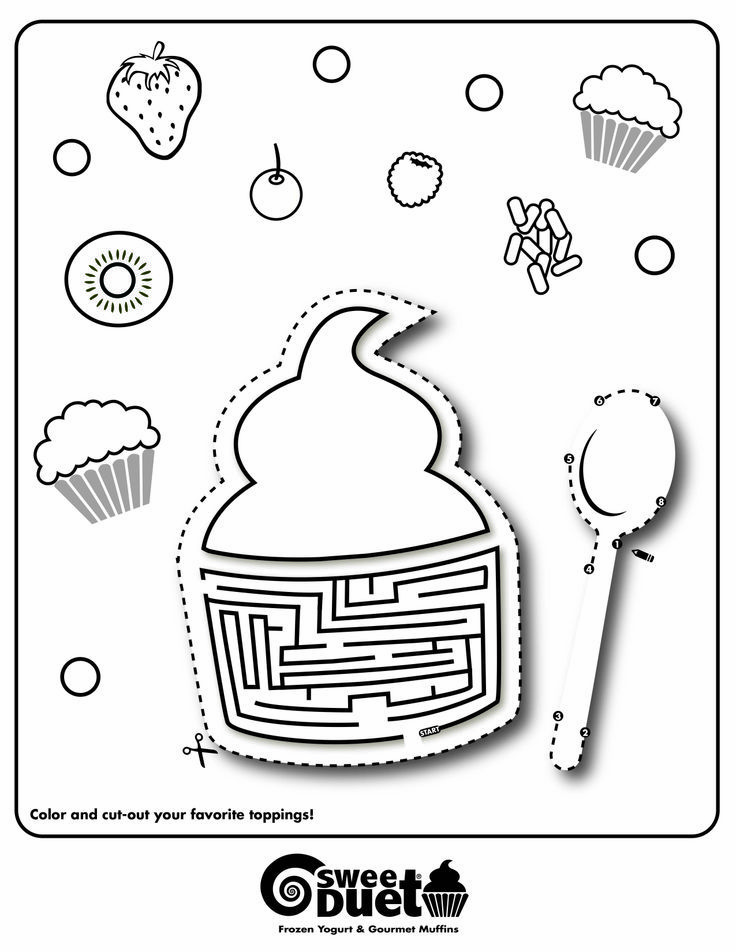 Coloringp Yogurt... | Free coloring pages for kids