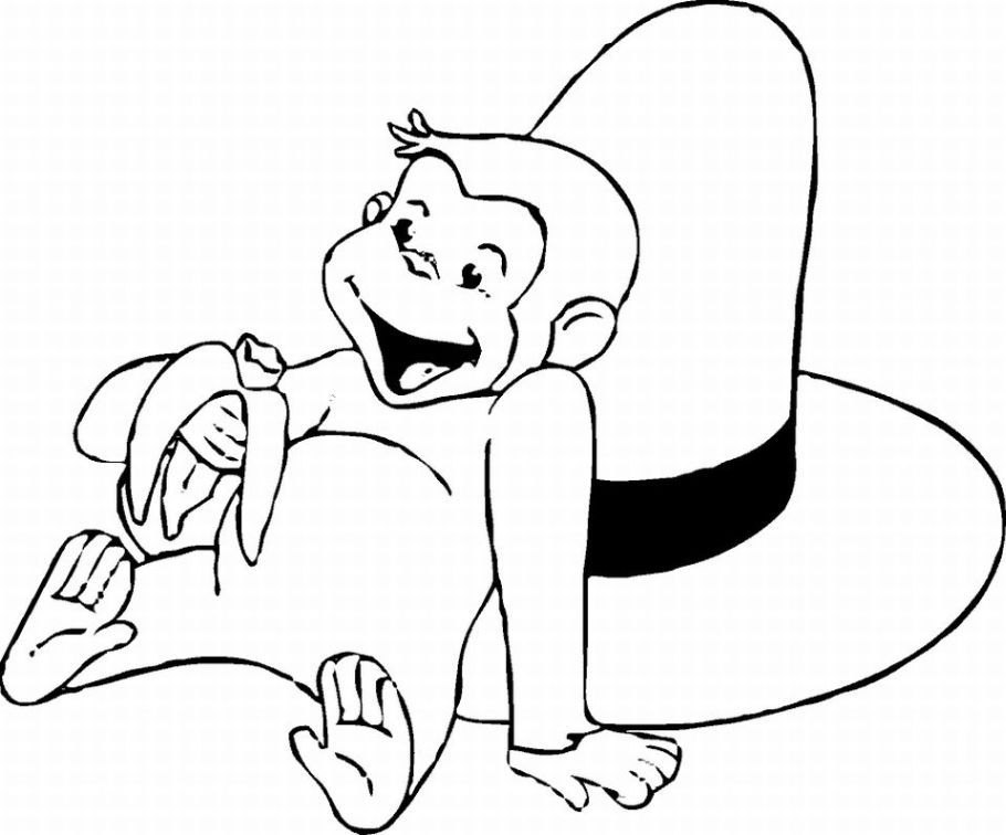 Free Curious George Coloring Pages For Kids Technosamrat Picture 