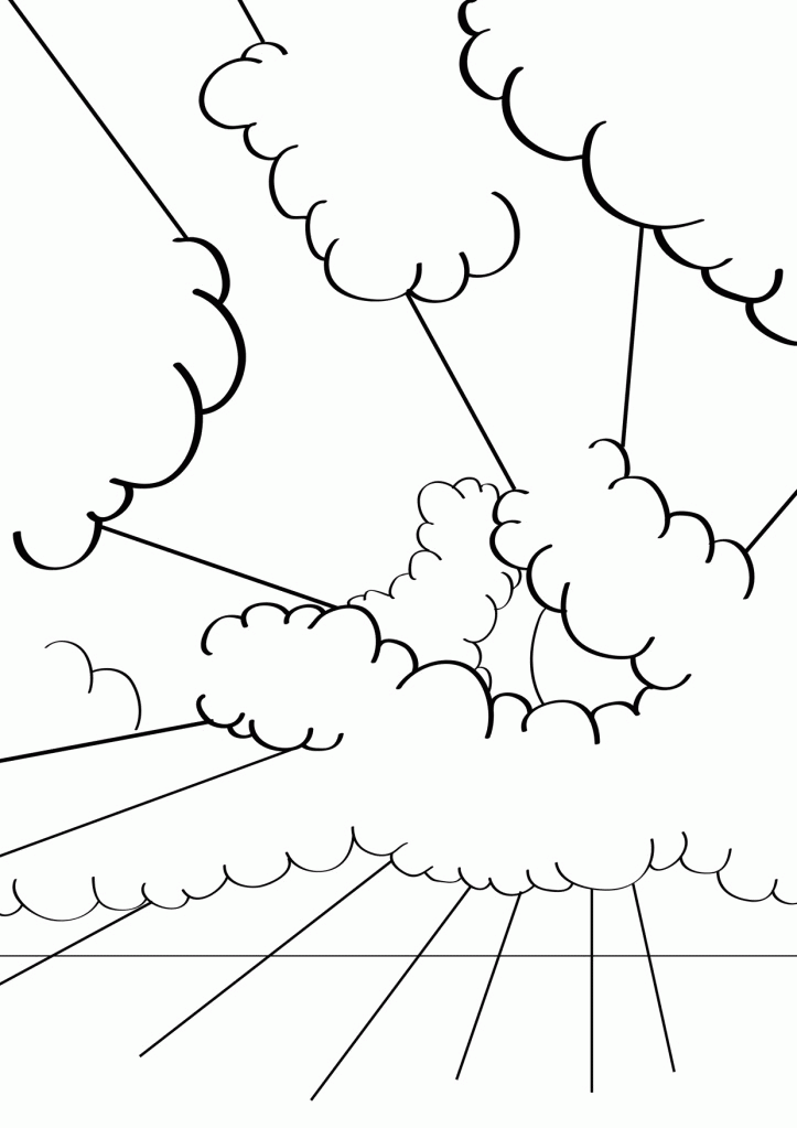 Sky Coloring Page - Coloring Home