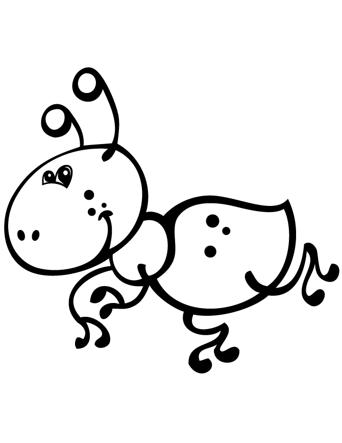 Free Printable Ant Coloring Pages | HM Coloring Pages
