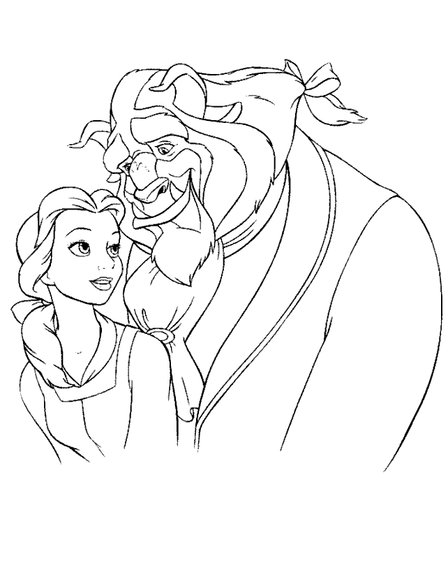 Beauty And The Beast Download Coloring Home