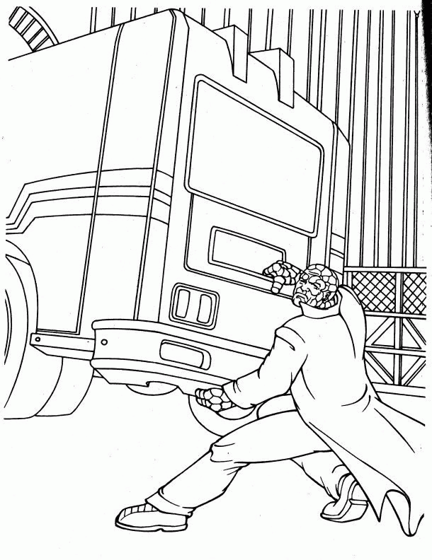 Coloring Page - Fantastic four coloring pages 3