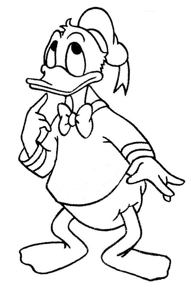 Donald duck Concentration Coloring Pages - Disney Coloring Pages 