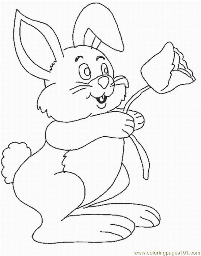 Coloring Pages Easter Bunnies 17 Lrg (Cartoons > Bugs Bunny 