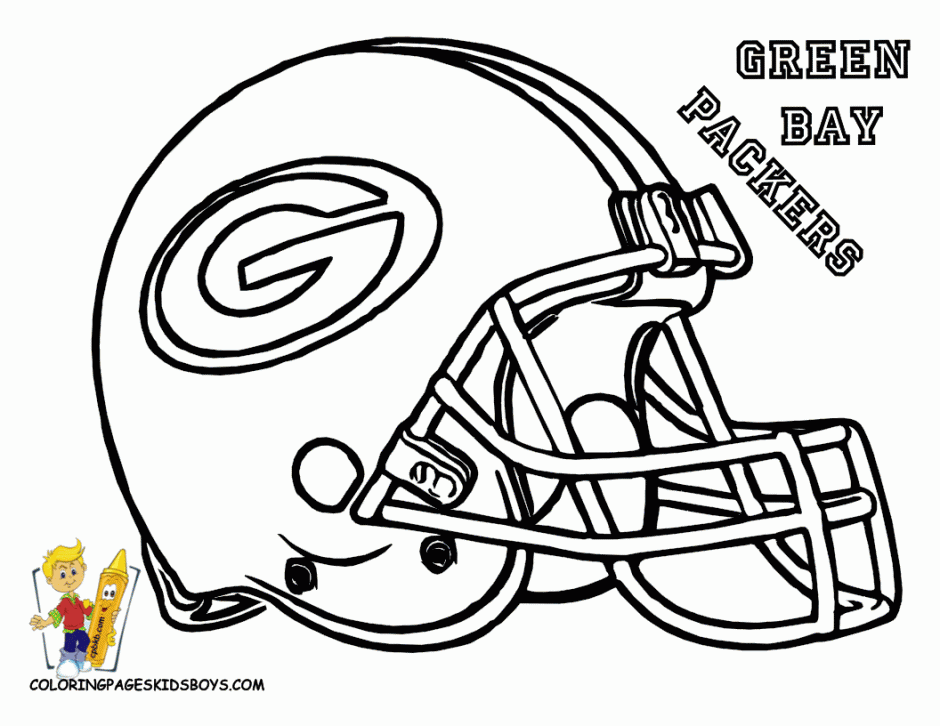 Football Player Coloring Page For Kids Printable Coloring Sheet 