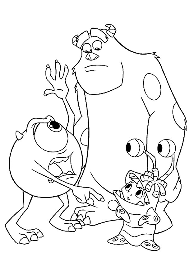 Coloring Pages Monsters Inc Coloring Pages