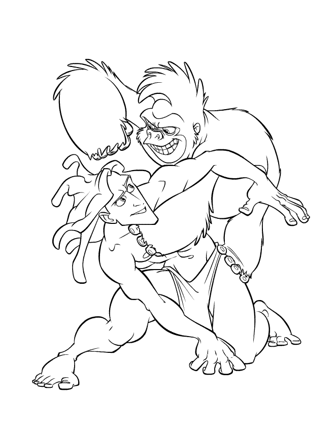 Coloring Page - Tarzan coloring pages 6