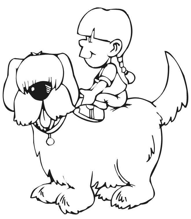best friend Dog coloring pages for kids | Great Coloring Pages