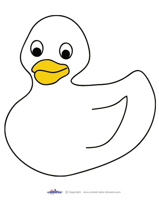 Rubber Duck Coloring Page Images & Pictures - Becuo