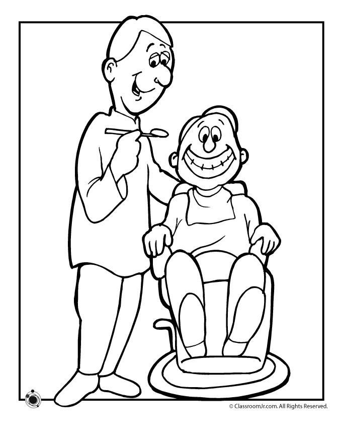 Dentist Coloring Pages