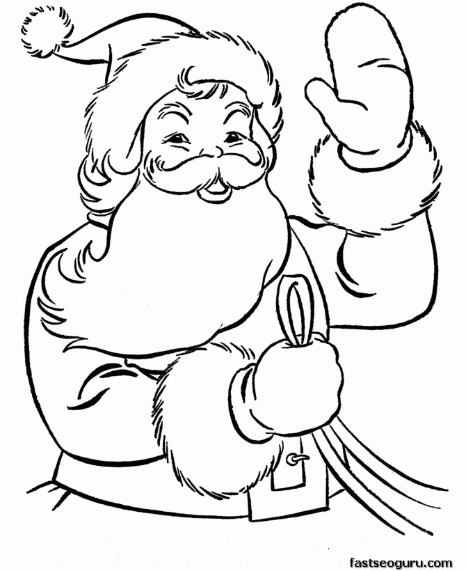 Printable Coloring Pages ChristmasFree coloring pages for kids 