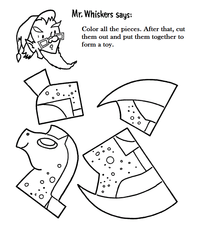 Cut Out Coloring Pages