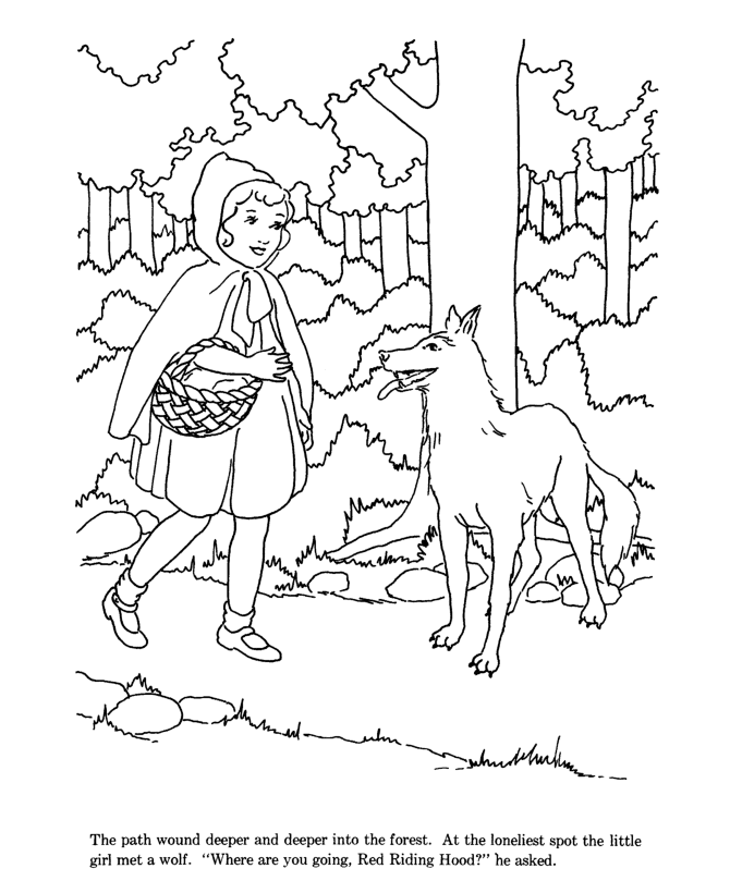Little Red Riding Hood Coloring Pages | Coloring Pages