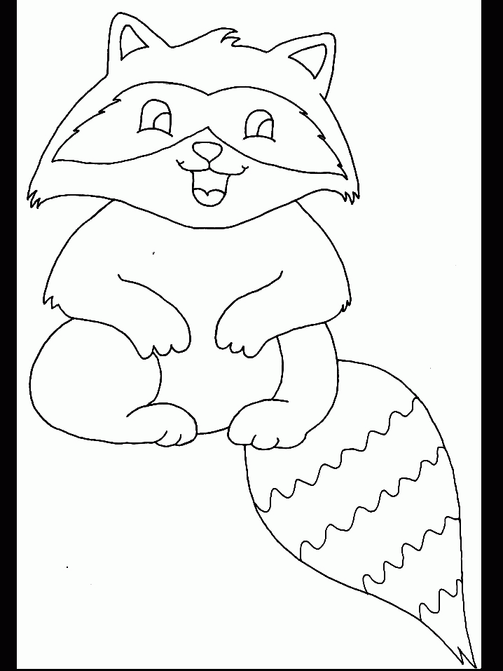 raccoon image for kids' craft project | Raccoons