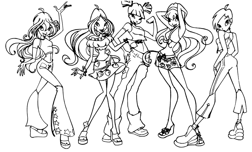 Winx Club Enchantix Coloring Pages 181 | Free Printable Coloring Pages