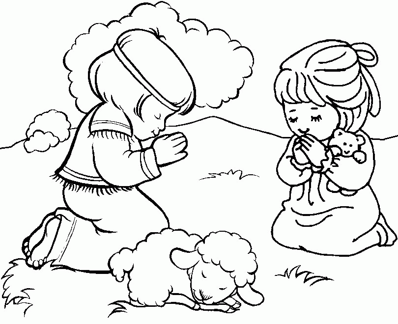 Prayer Coloring Pages For Kids - Free Printable Coloring Pages 