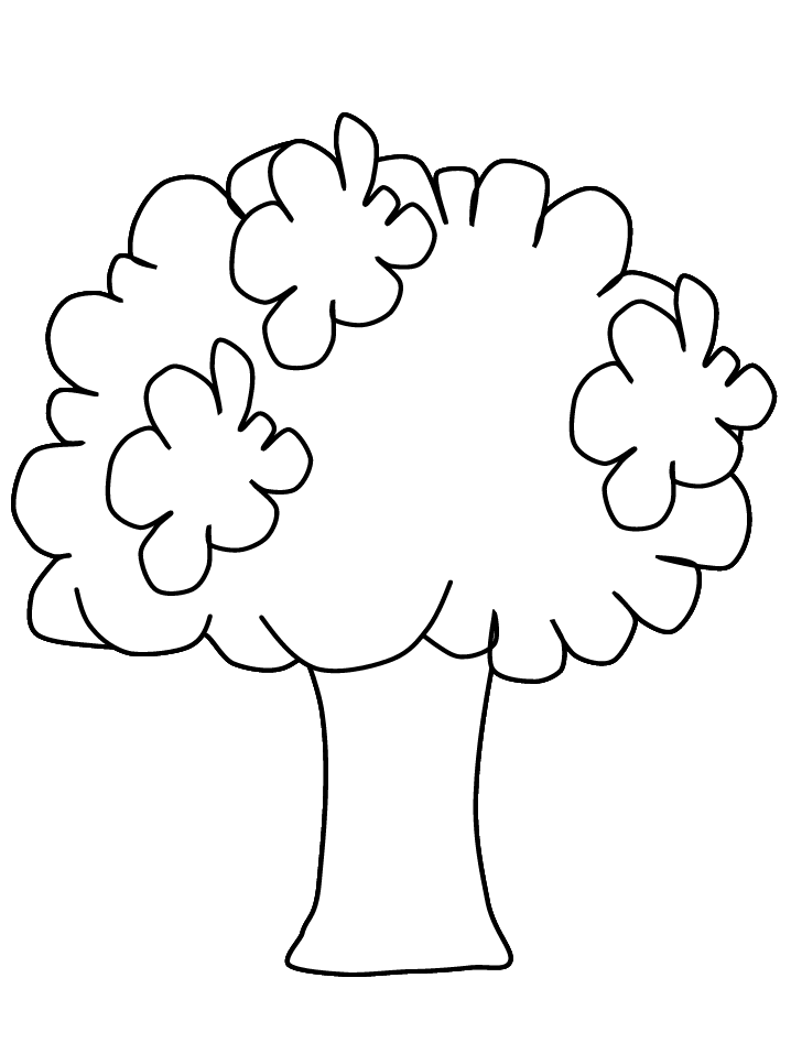 Broccoli2 Fruit Coloring Pages & Coloring Book