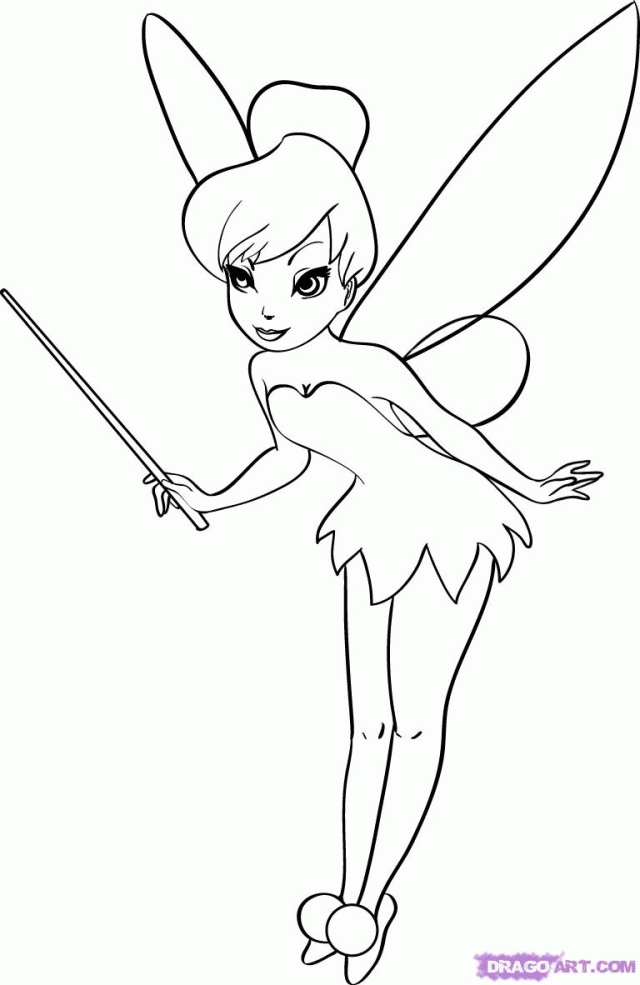 Tinkerbell Coloring Pages To Print Ace Images Tinker Bell 272066 