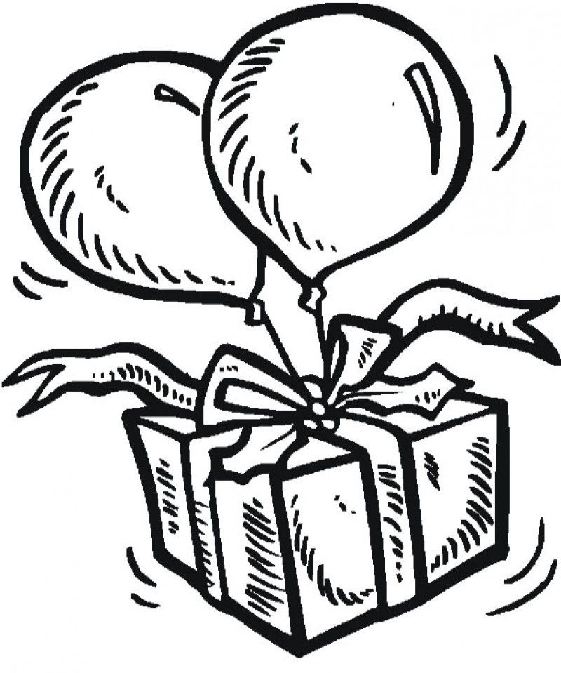 Download or print this amazing coloring page: Balloons Used To Be Wrapping ...