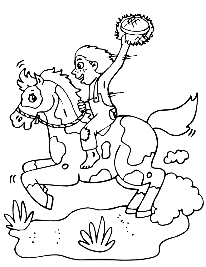 Paint Horse Coloring Pages Free