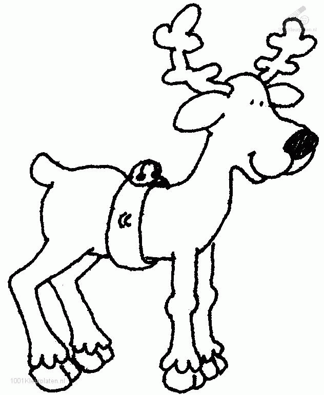 1001 COLORINGPAGES : Christmas >> Reindeer >> Rudolph The Red 