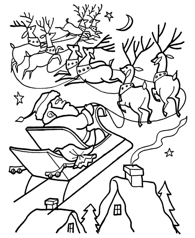 Download Christmas Coloring Pages Santa - Coloring Home