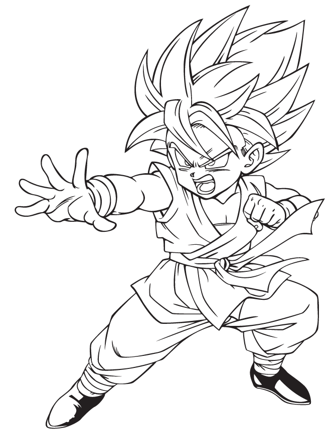 Coloring Pages Of Dragon Ball Z Characters | Coloring Pages For 