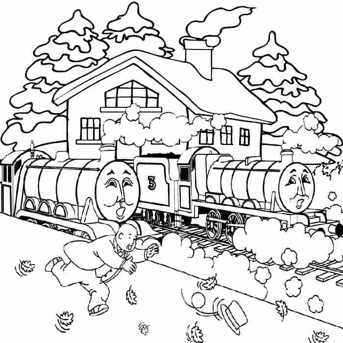 Coloring Sheets Cartoon Thomas The Train And Friends Printable For 