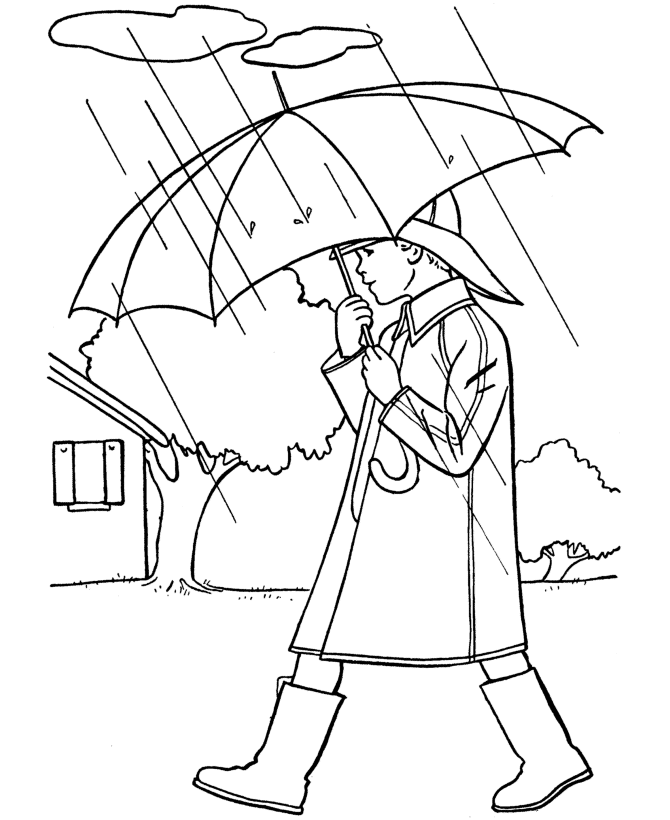 Umbrella Coloring Pages For Kids 572 | Free Printable Coloring Pages