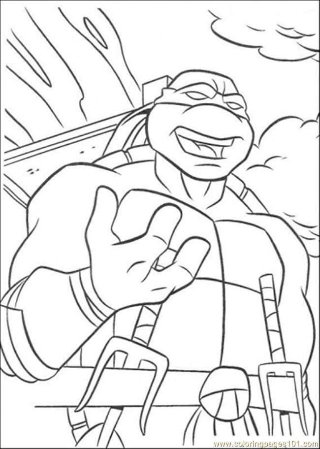 Coloring Pages Raphael 2 (Cartoons > Ninja Turtles) - free 