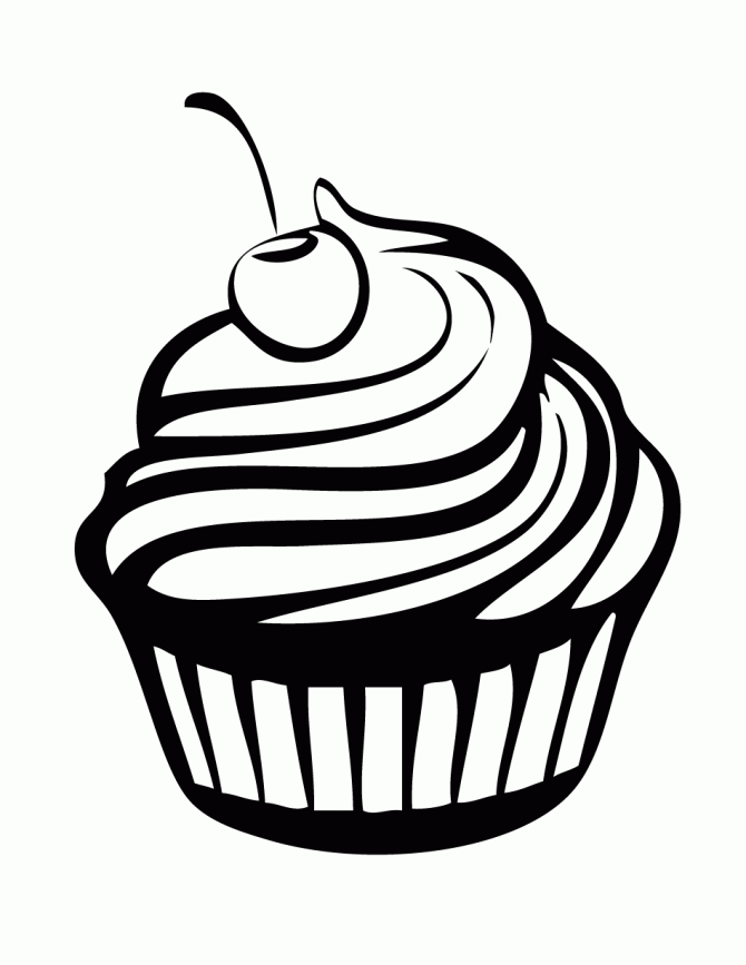 A Unique Cupcake Coloring Pages : KidsyColoring | Free Online 
