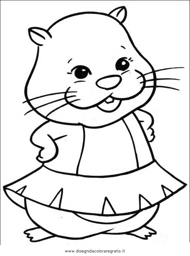 winkie the zhu zhu pet Colouring Pages (page 3)
