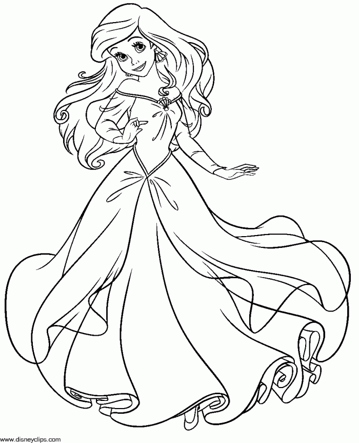 Lil Mermaid Coloring Pages