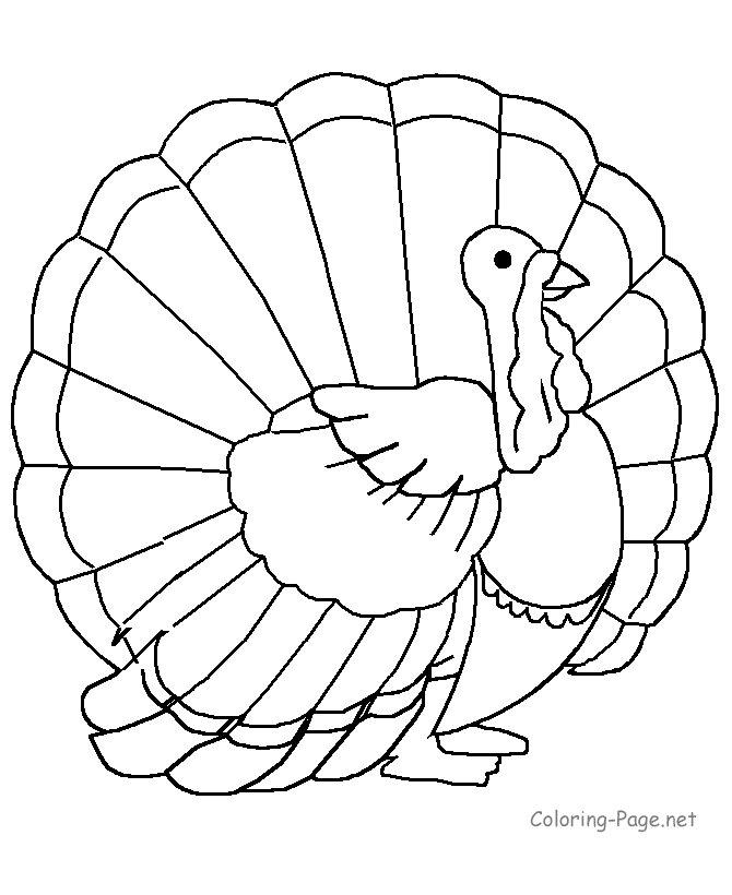Thanksgiving Coloring Page - Turkey | Kids