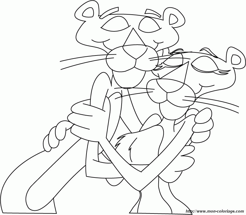 rose panther Colouring Pages (page 2)