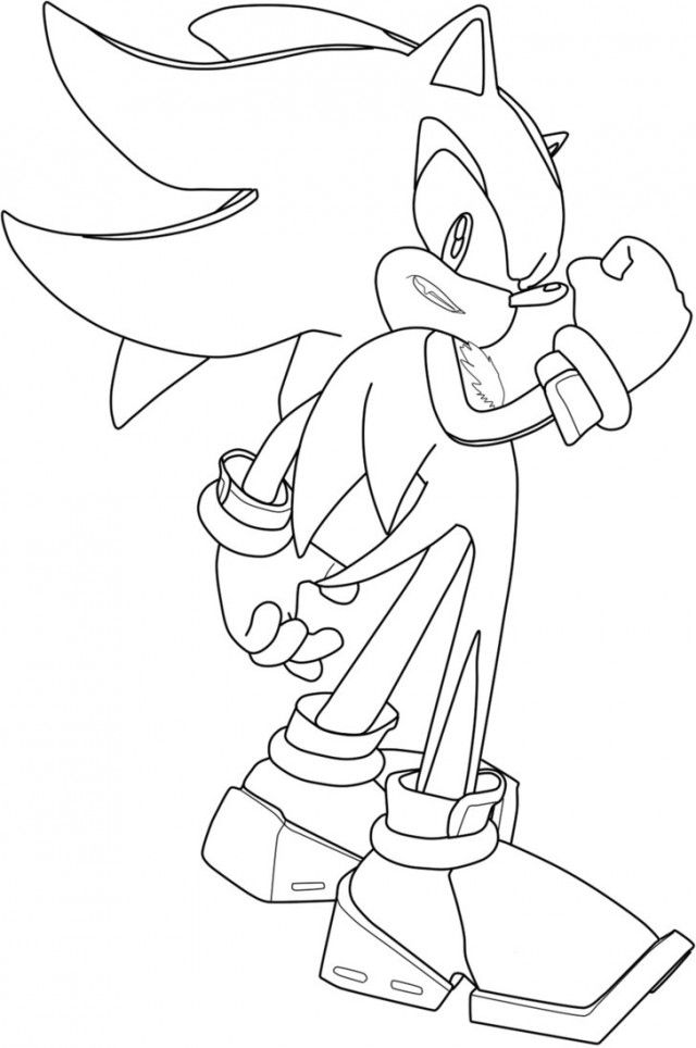 Sonic And Shadow Coloring Pages Coloring Home
