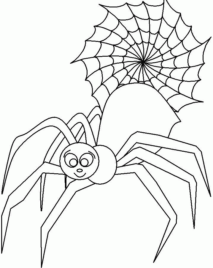 Cute Spider Girl Coloring Page - Animal Coloring Pages : Coloring 